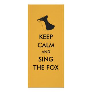 Ylvis Funny Keep Calm and Sing the Fox Personalized Announcements