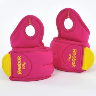 Reebok Wrist Weights   0.5kg Magenta      Sports & Leisure