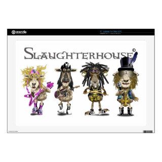 SLAUGHTERHOUSE a Heavy Metal rock band of sheep Decals For 17" Laptops