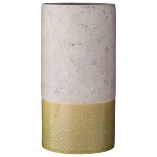 Threshold™ Stoneware Cylinder Vase   Green/Gray
