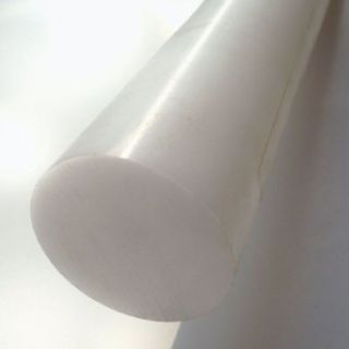 96" Long Acetal Rod (Copolymer)   Natural   1.625" Diameter Acetal Plastic Raw Materials
