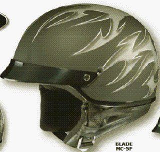 DOT New HJC CS 2N Motorcycle Half Helmet Blade Flat Black XS Automotive