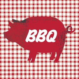Paper Products Luncheon Napkins BBQ Pig Kitchen & Dining