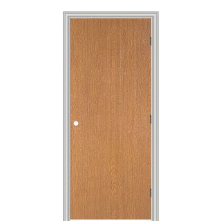 ReliaBilt Flush Hollow Core Lauan Left Hand Interior Single Prehung Door (Common 60 in x 24 in; Actual 61.75 in x 25.75 in)
