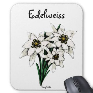 Edelweiss Flowers Mouse Pad