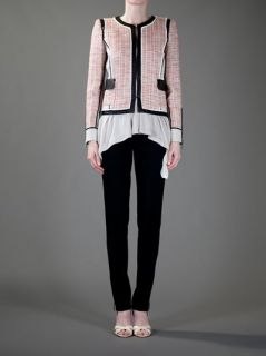 Barbara Bui Tweed And Leather Jacket