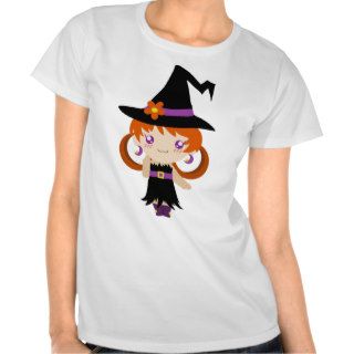 Cute Little Redhead Witch Girl T Shirt