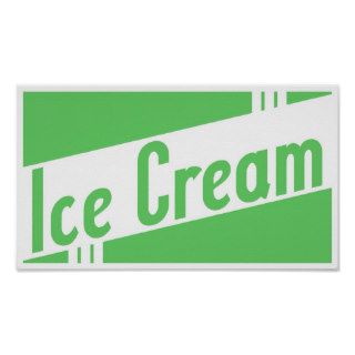 retro ice cream posters