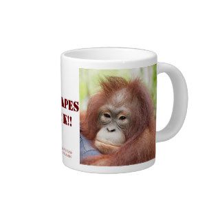 Red Apes Rock   Doctor Ann Orangutan Jumbo Mug