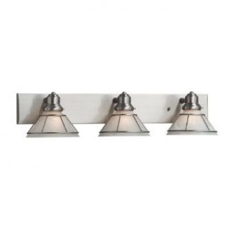 Dolan Designs 633 09 3 Light 28" Wide Bathroom Fixture from the Craftsman Collection, Satin Nickel   Ceiling Pendant Fixtures  