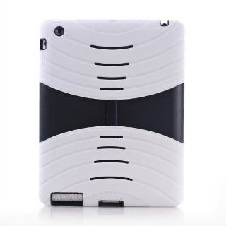 B.N.G White Stand Series 2 Layer Convertible Hybrid Protection Kick Stand Defender Case for iPad 4 iPad 3 iPad 2 with one Small Gift Cell Phones & Accessories