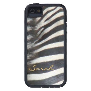 Personalized name iPhone 5 cases Zebra Stripes