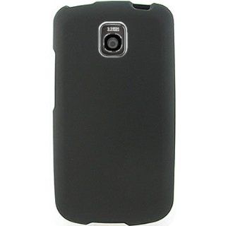 CoverON Hard Rubberized Slim Case for LG Phoenix / Optimus T   with Cover Removal Pry Tool   Black Cell Phones & Accessories