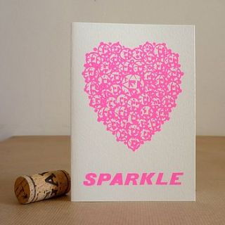 'sparkle' engagement celebration card by mr.ps