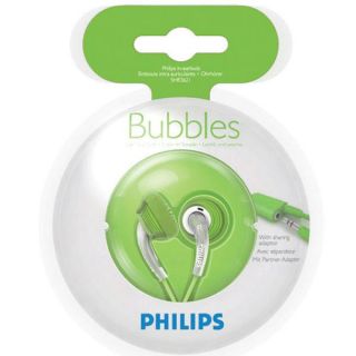 Philips Bubbles In Ear Headphones   Green   (SHE3621/00)      Electronics
