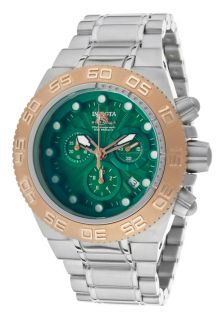 Invicta 10847  Watches,Mens Subaqua Chronograph Green Dial Stainless Steel, Chronograph Invicta Chronograph Watches