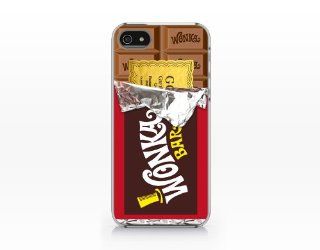 Wonka Chocolate Bar, Willy Wonka, 2D printed clear hard case, iphone 5 case, iphone 5s case Cell Phones & Accessories
