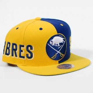Buffalo Sabres Mitchell & Ness the Split Snapback Adjustable Hat Clothing