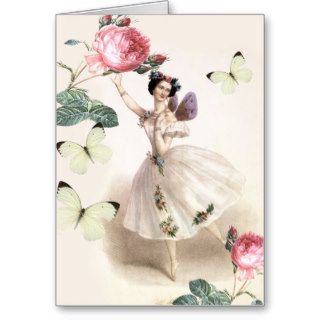 Ballerina Fairy Birthday Greeting Card