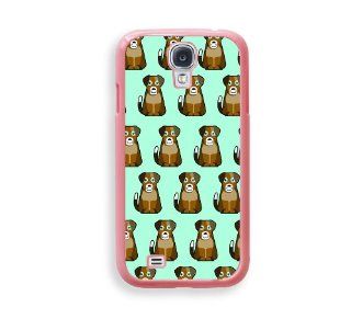 Beagles Aqua Pink Plastic Bumper Samsung Galaxy S4 I9500 Case   Fits Samsung Galaxy S4 I9500 Cell Phones & Accessories