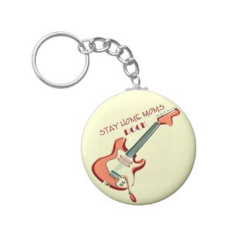 Stay Home Moms Rock Key Chain