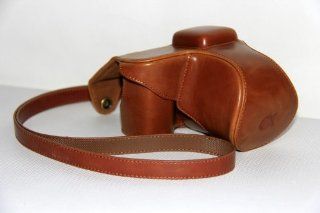 Shapotkina PU Leather Vintage Professional Camera Bag/case for SONY Camera NEX5R 18 55MM lens Brown Color+Westlinke LOGO stylus  Vintage Camera Case For Sony Nex  Camera & Photo