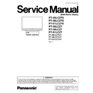Panasonic PT 61LCZ7, PT 56LCZ70 and more Service Manual Panasonic Books
