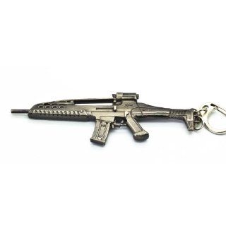 Mingfi XM8 Rifle Gun Metal Model Keychain Pendant  Sports Fan Keychains  Sports & Outdoors