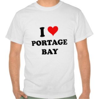 I Love Portage Bay Michigan Shirts