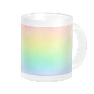 Pastel Rainbow Glass Mug
