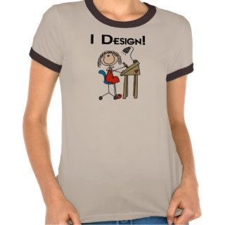 I Design Ringer T shirt