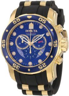 Invicta Men's 6983 Pro Diver Collection Chronograph Blue Dial Black Polyurethane Watch Invicta Watches