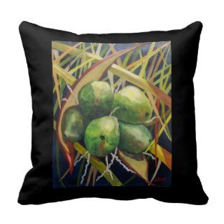 Green Coconuts Pillow