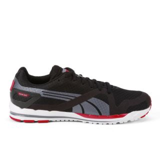 Puma Mens Faas 350 S Running Shoes   Black/Grey/Red      Clothing