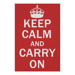 Keep Calm and Carry On Poster Print