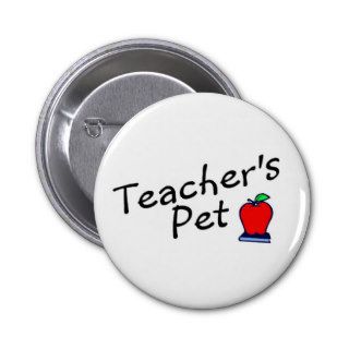 Teachers Pet Apple Pinback Buttons