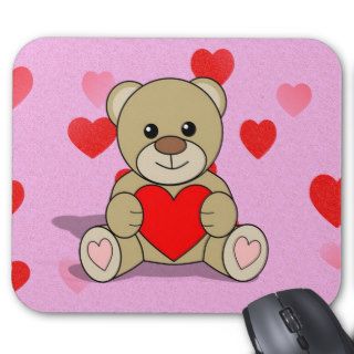 Valentine's Teddy Bear Mousepads