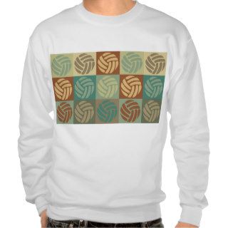 Volleyball Pop Art Pullover Sweatshirt