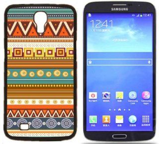 Hipstr Nebula & white Aztec Andes Tribal Pattern Hard Rubber Side and Aluminum Back Case For Samsung I9200 Galaxy Mega 6.3 With 3 Pieces Screen Protectors Cell Phones & Accessories