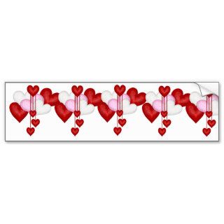 Heart Decor Bumper Sticker