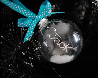 personalised christmas tree baubles by red berry apple
