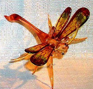 Large Dragonfly Glass Figurine   Collectible Figurines