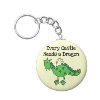 Castle Dragon Tshirts and Gifts Keychain
