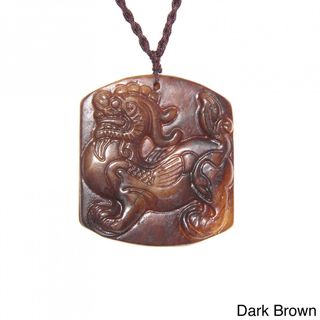 Handmade Blessing Animal Antique Jade Necklace (China) Necklaces