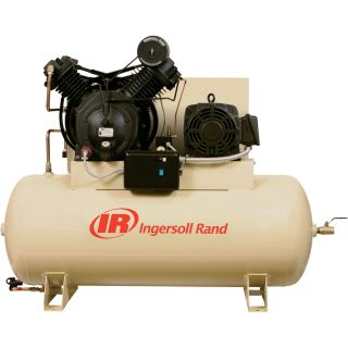 Ingersoll Rand Type-30 Reciprocating Air Compressor (Fully Packaged) — 10 HP, 230 Volt 3 Phase, Model# 2545E10-P  30   39 CFM Air Compressors