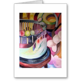 Merry Go Round   Blank note card