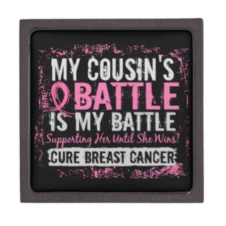 My Battle Too 2 Breast Cancer Cousin Premium Gift Boxes