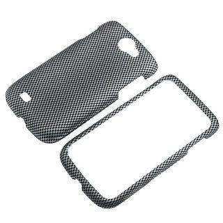 Snap on Rubber Coated Case for Samsung Exhibit 2 4G T679, Carbon Fiber Cell Phones & Accessories