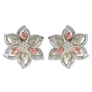 flower stud earrings in sterling silver orig $ 99 00 84 15 10