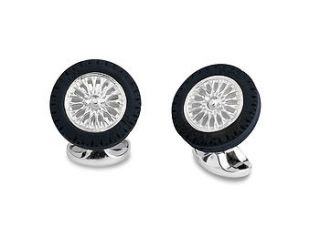 silver wheel cufflinks by memento exclusives